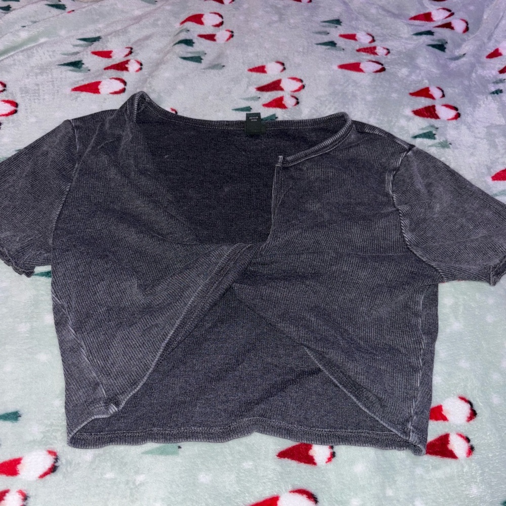 Wild Fable Charcoal Knit Top